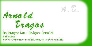 arnold dragos business card
